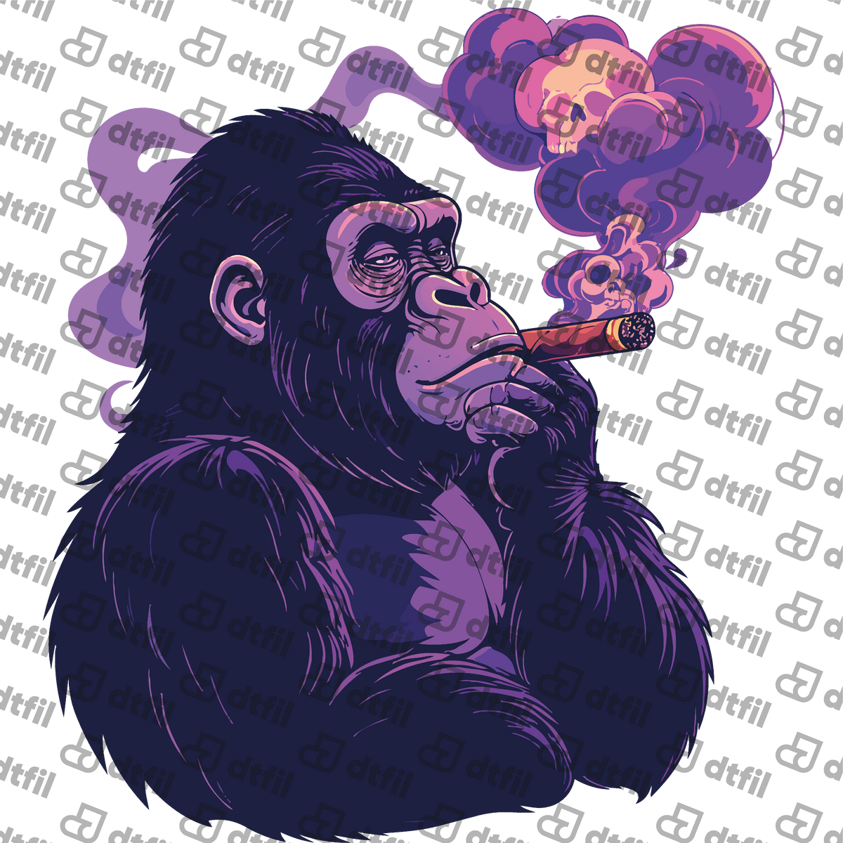 Animals - Skull Smoke Boss Gorilla