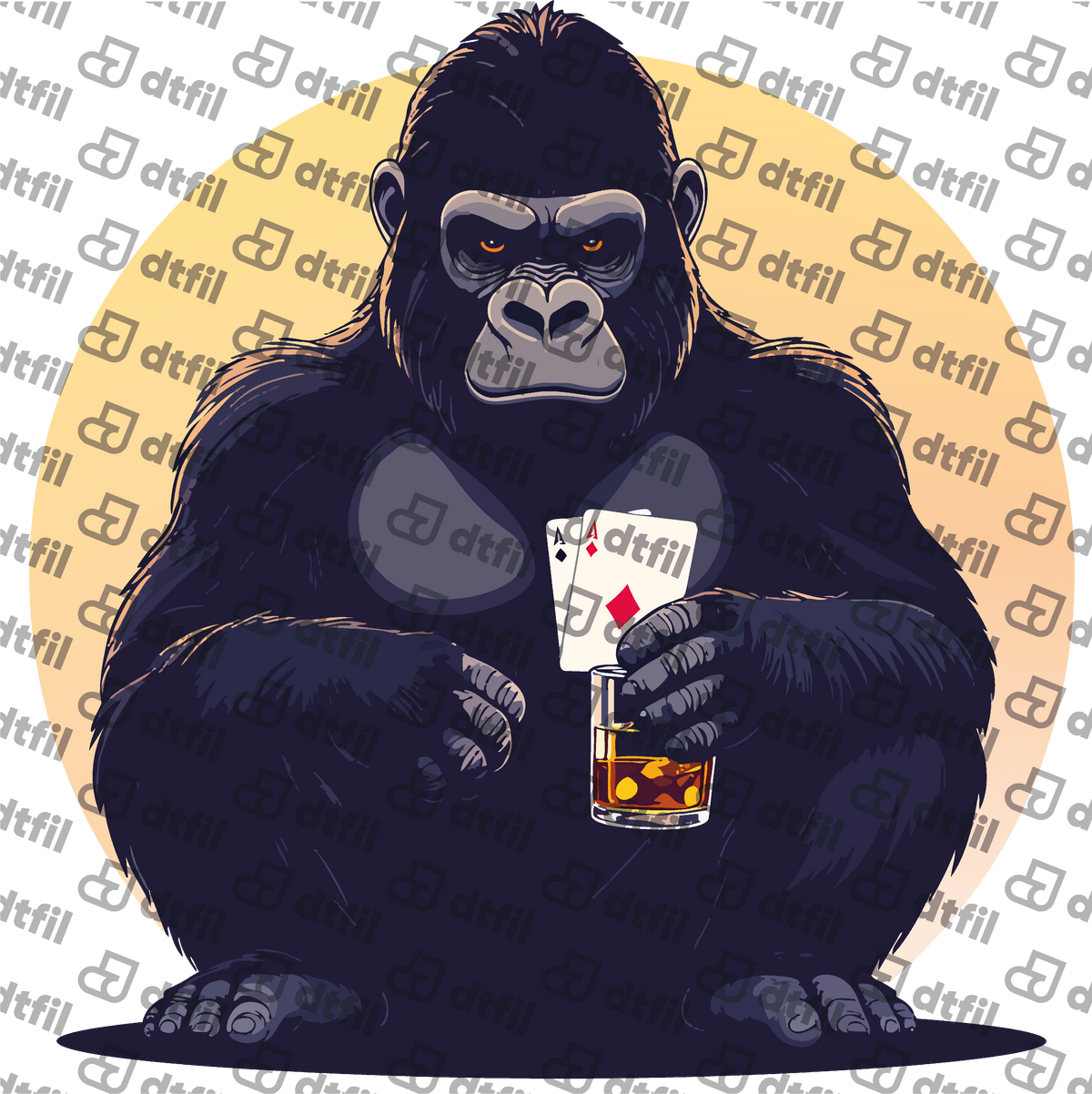 Animals - Whiskey and Aces Gorilla