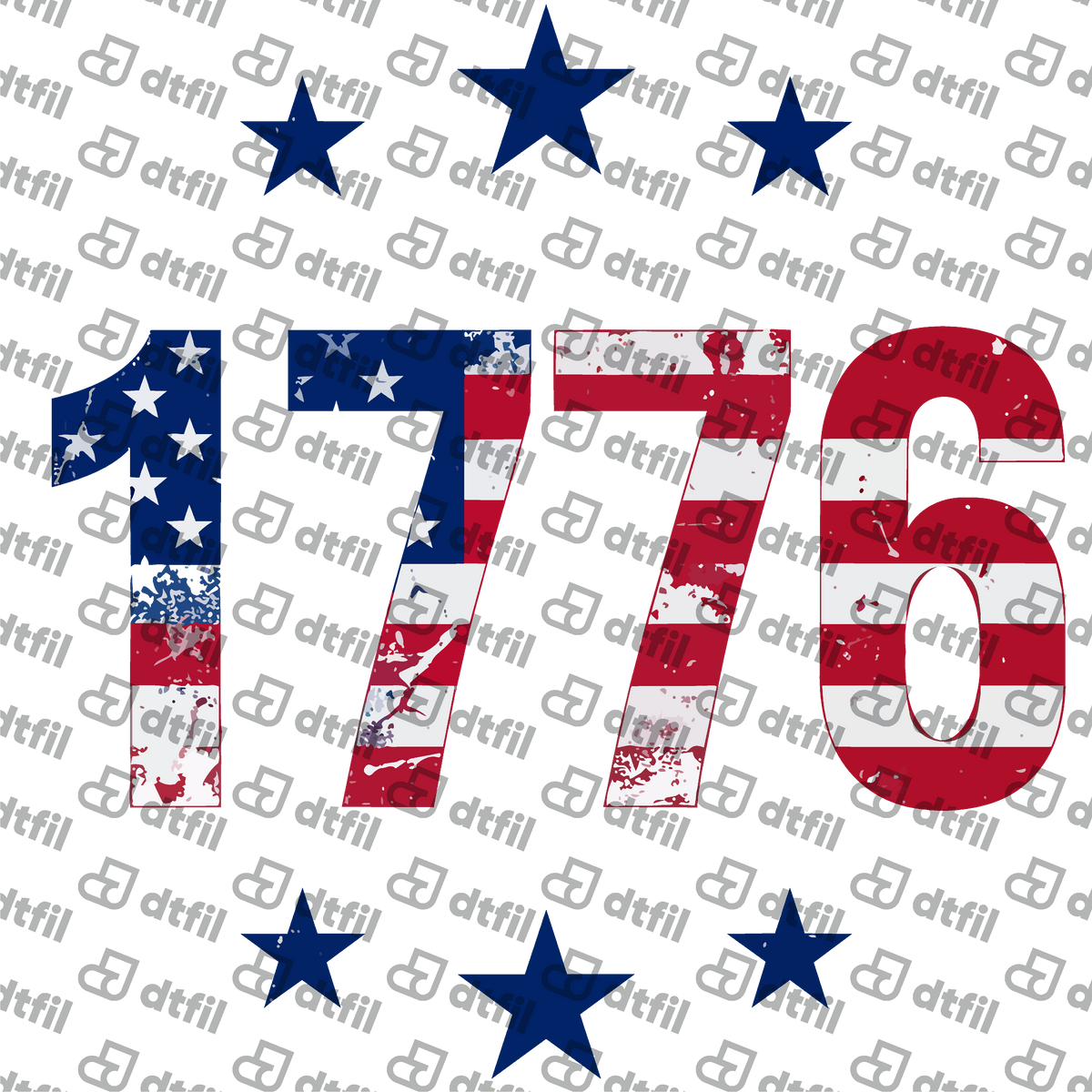 4th of July - Distressed 1776 Heritage
