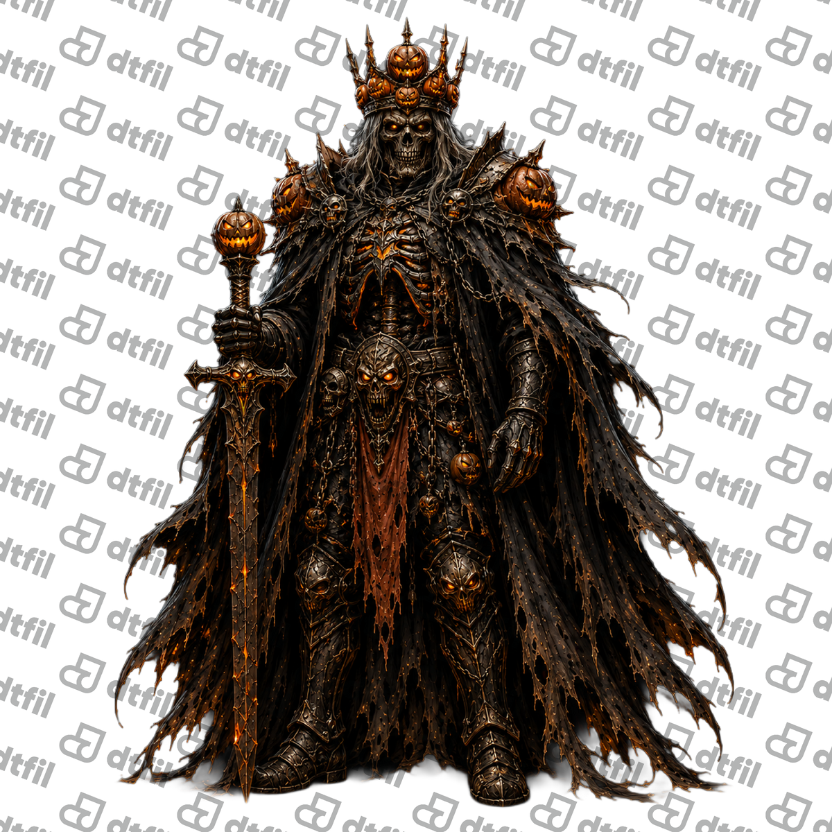 Halloween - Pumpkin Skull King