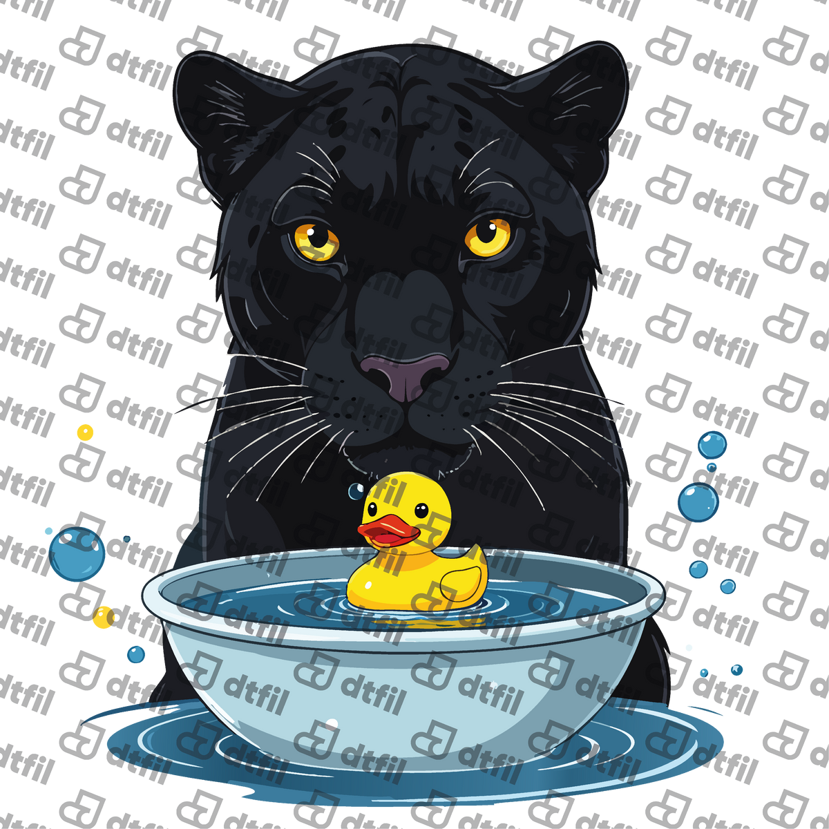 Animals - Bath Time Panther