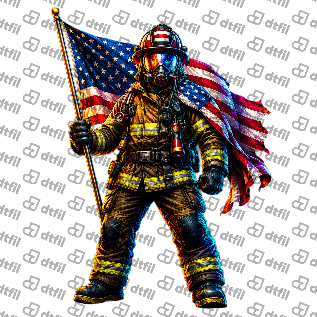 4th of July – Firefighter Freedom Shield