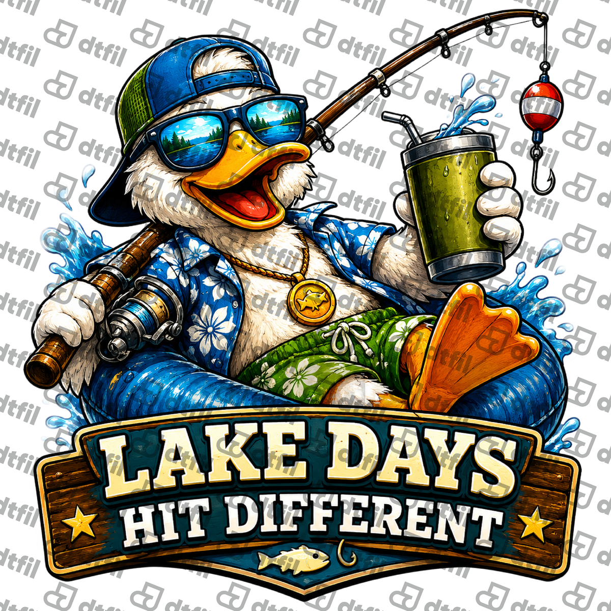 4th of July - Lake Days Hit Different Duck