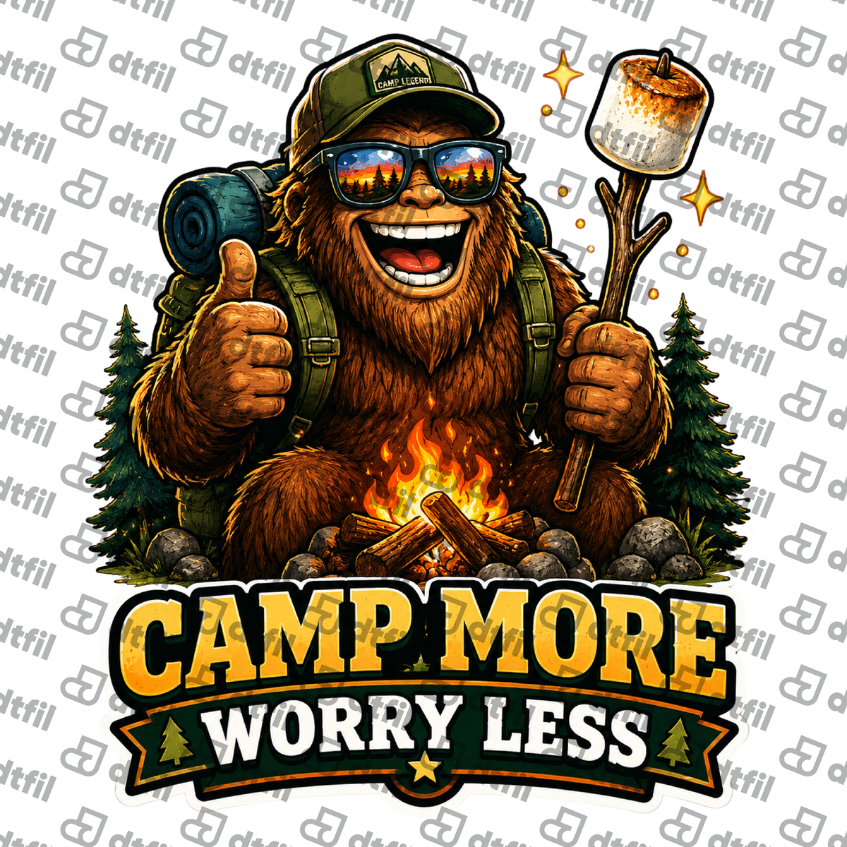 4th of July - Camp More Worry Less Bigfoot