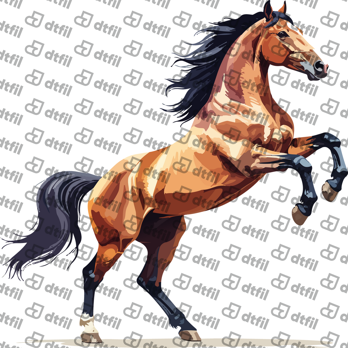 Animals - Majestic Rearing Stallion