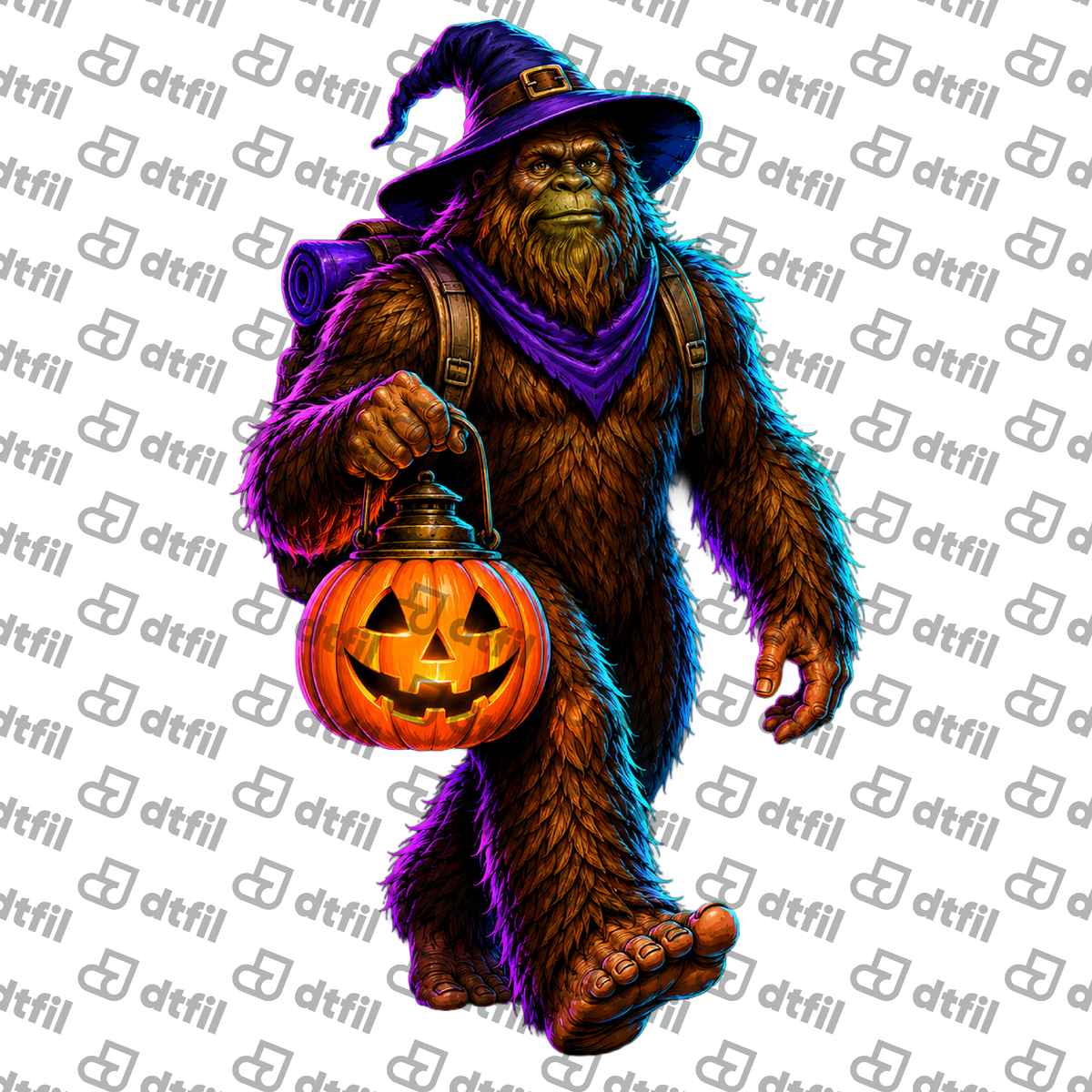 Halloween - Bigfoot Pumpkin Lantern