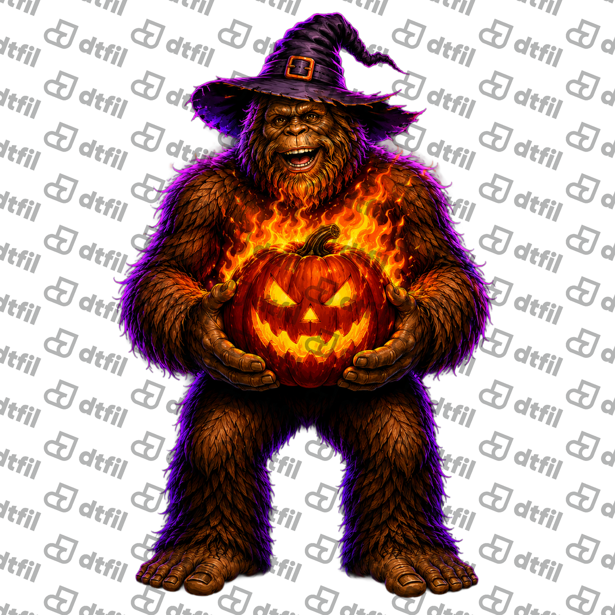 Halloween - Bigfoot Fiery Pumpkin