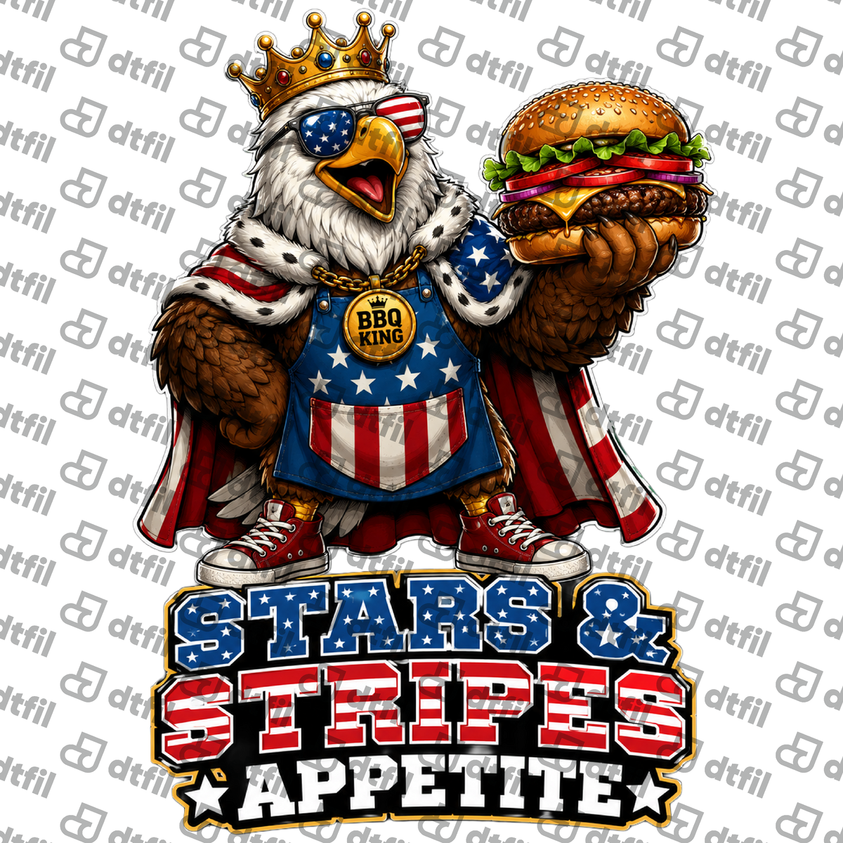 4th of July - Stars & Stripes Appetite BBQ King