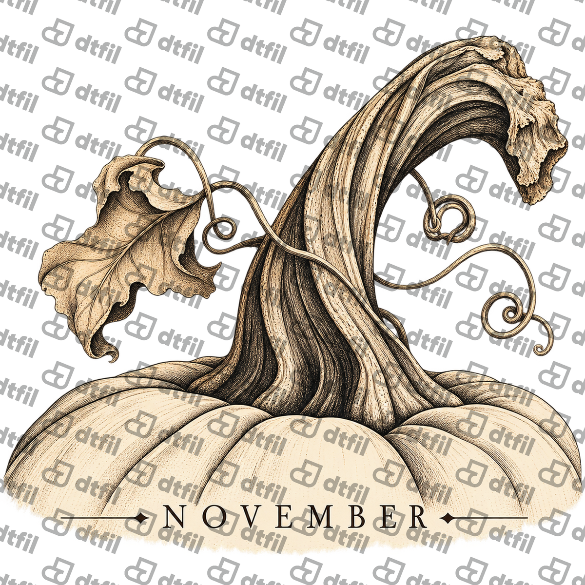 Thanksgiving - Vintage November Pumpkin