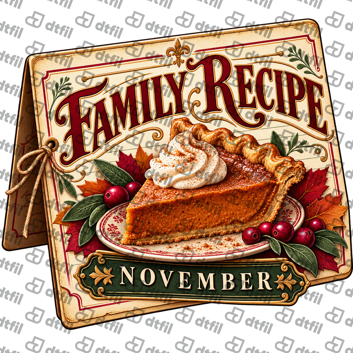 Thanksgiving - Family Recipe Pumpkin Pie