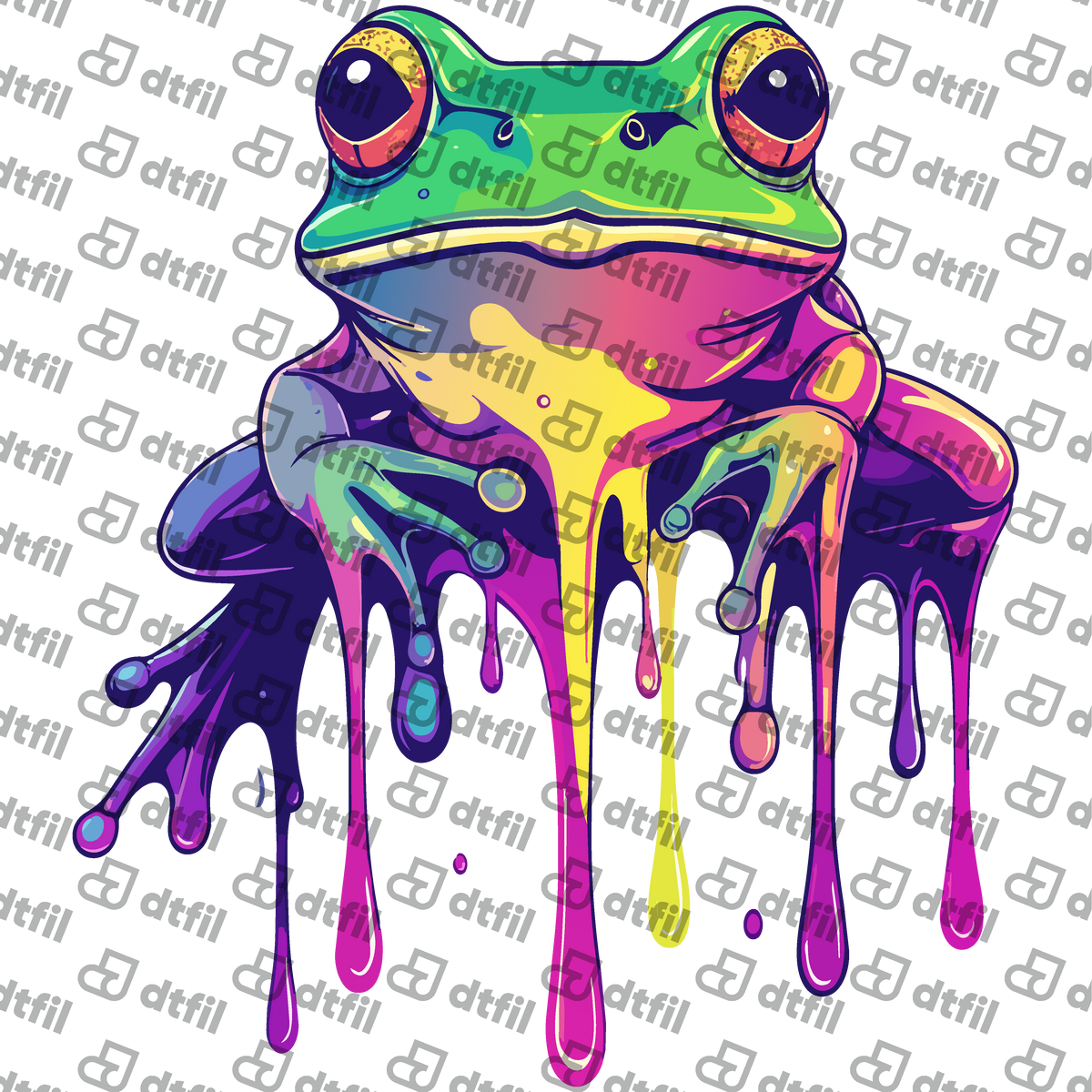 Animals - Neon Drip Frog