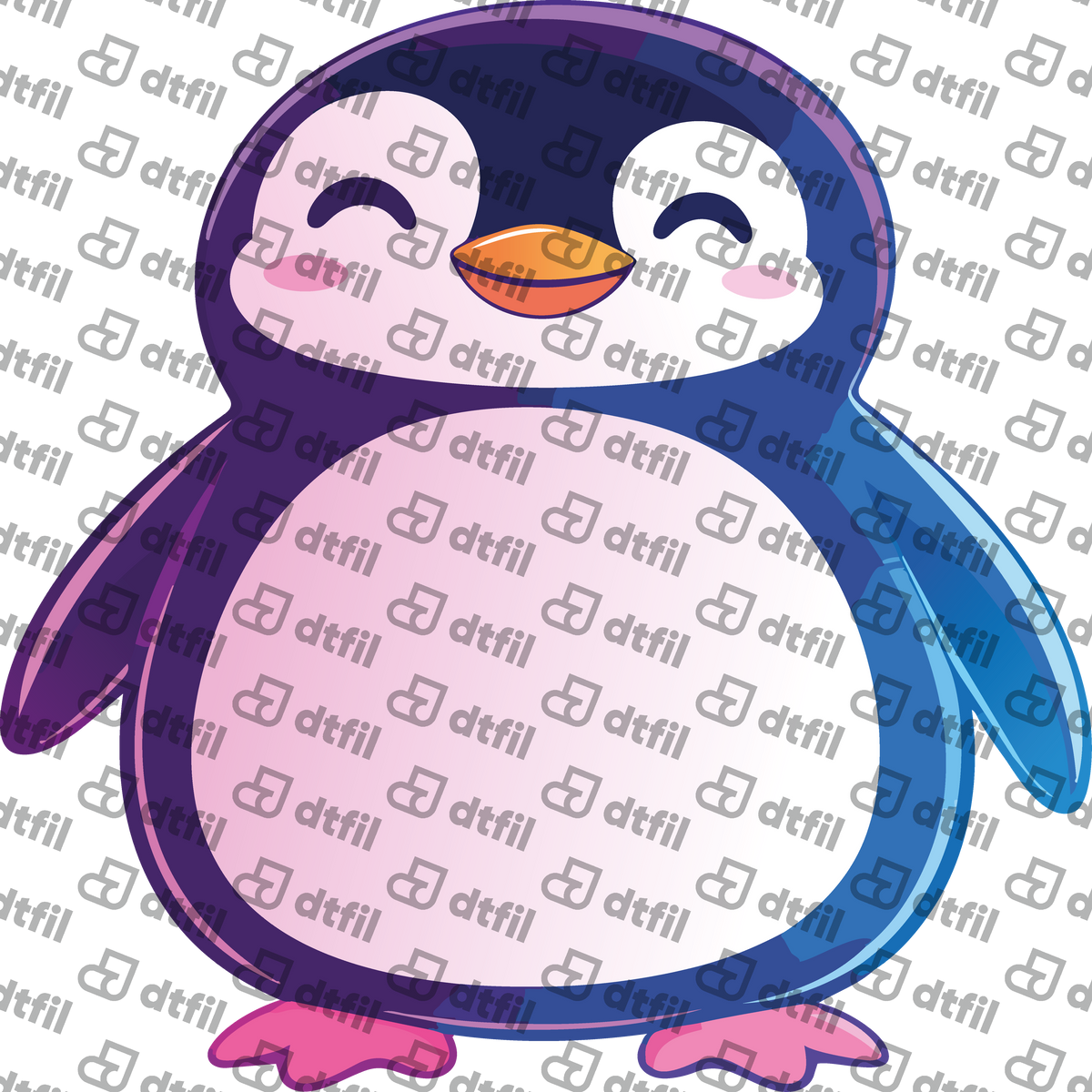 Animals - Kawaii Smiling Penguin