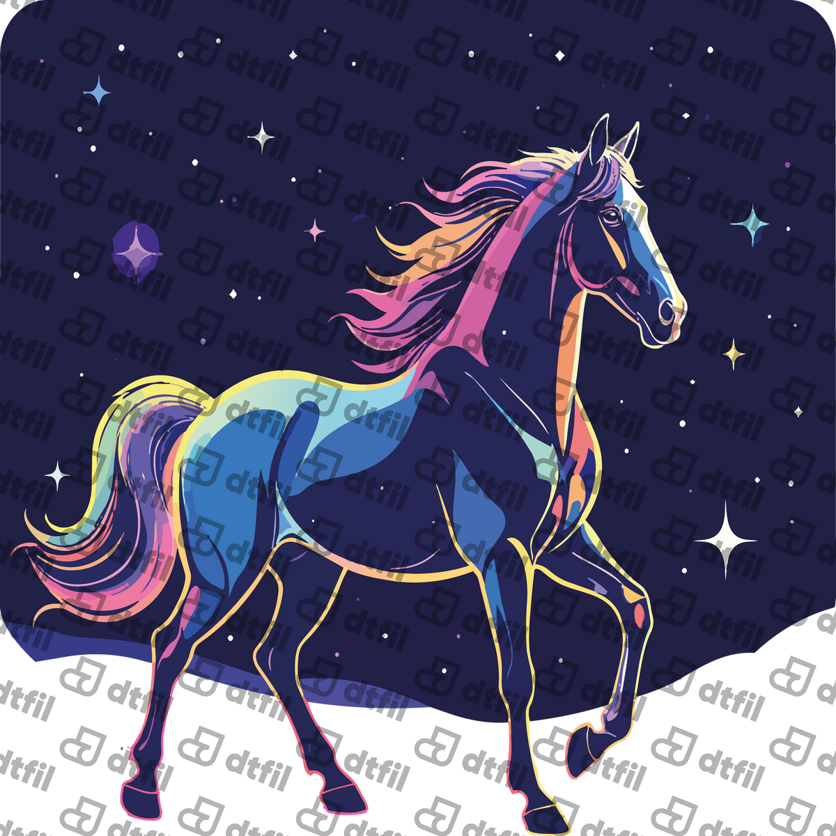 Animals - Cosmic Midnight Stallion
