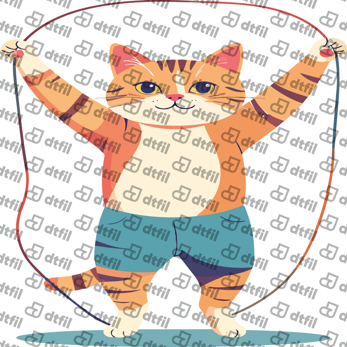 Animals - Jump Rope Fitness Cat