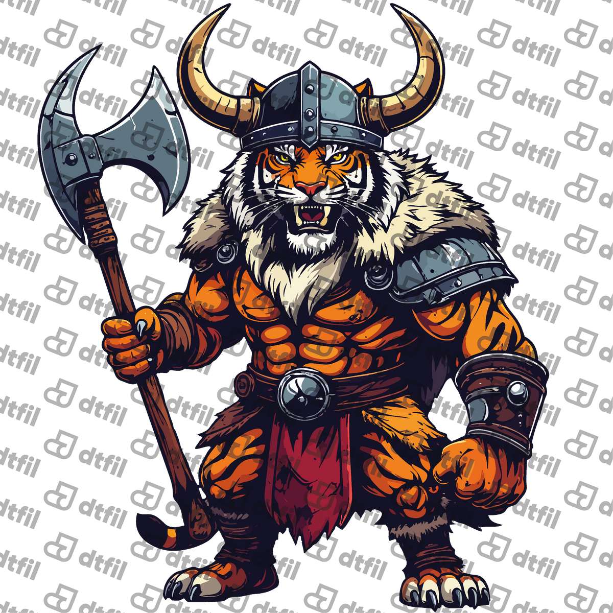Animals - Viking Warrior Tiger