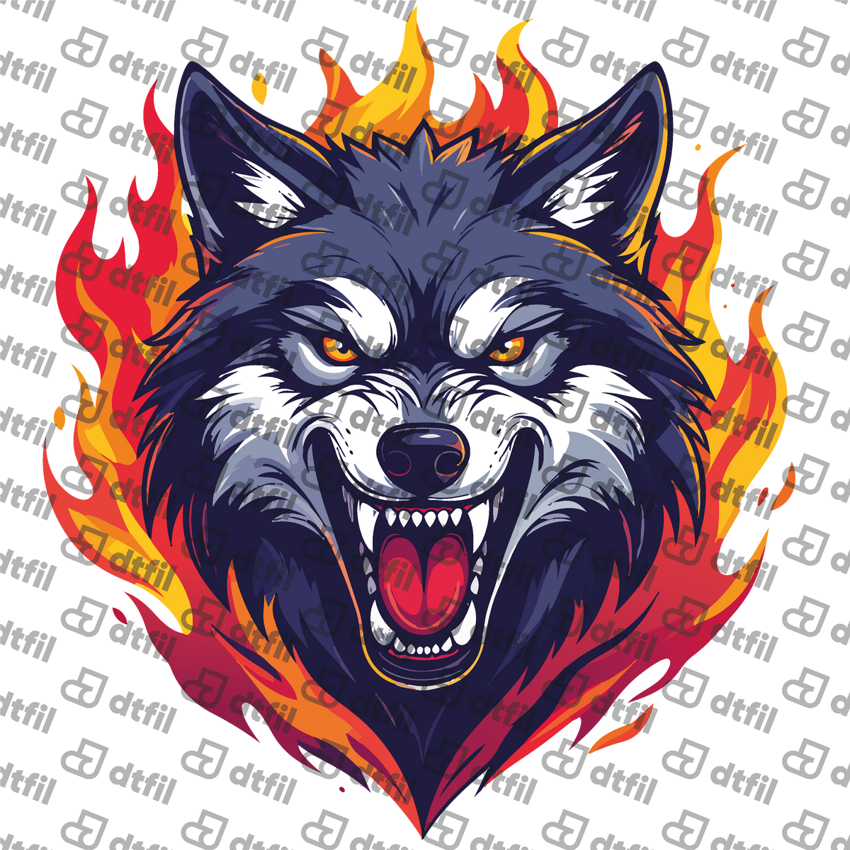 Animals - Blazing Fury Wolf