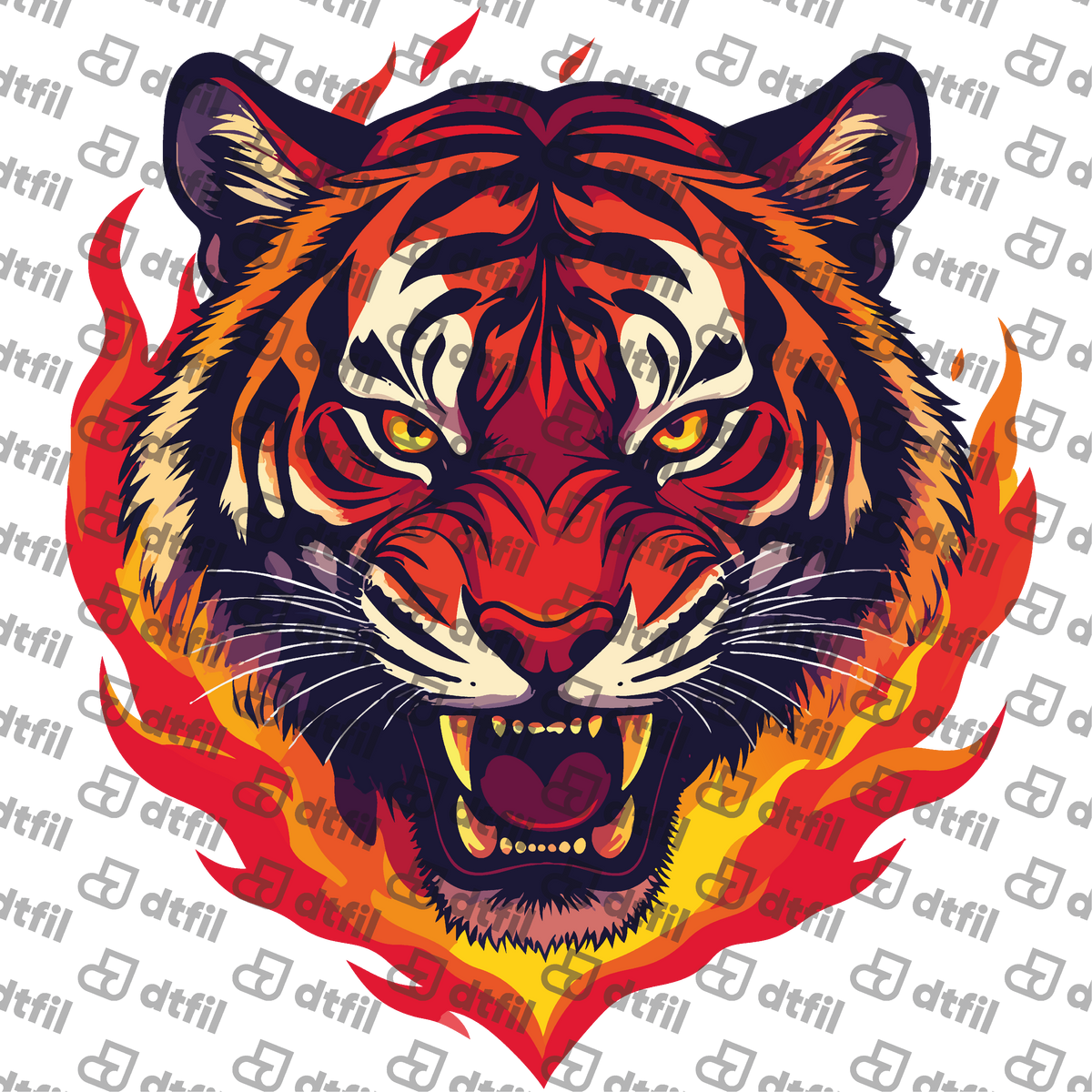 Animals - Roaring Inferno Tiger