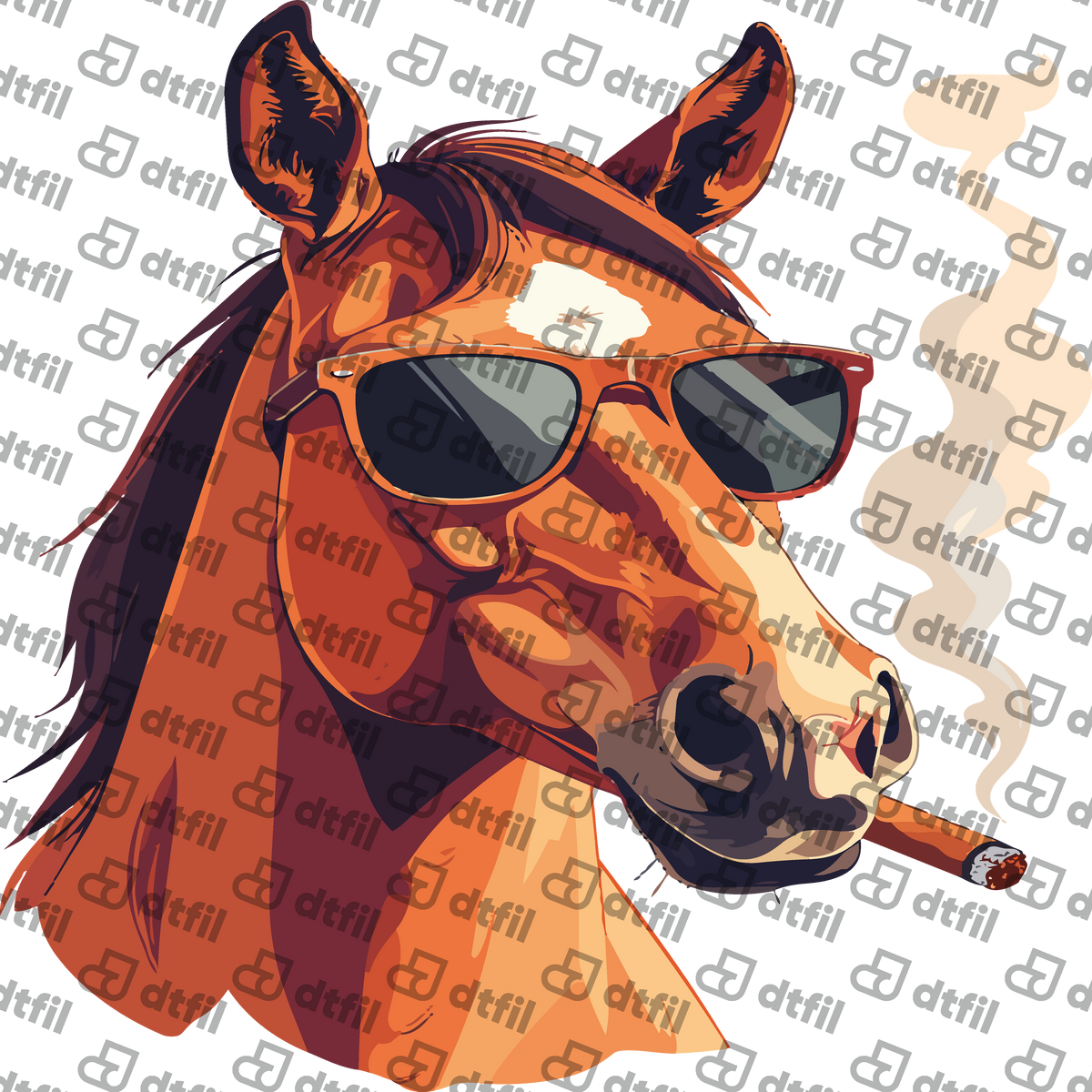 Animals - Cool Smokin' Horse