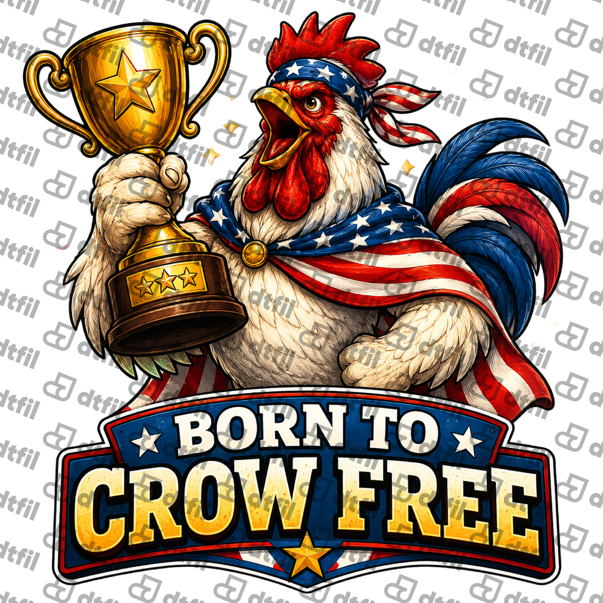 4th of July - Born to Crow Free Champion Rooster