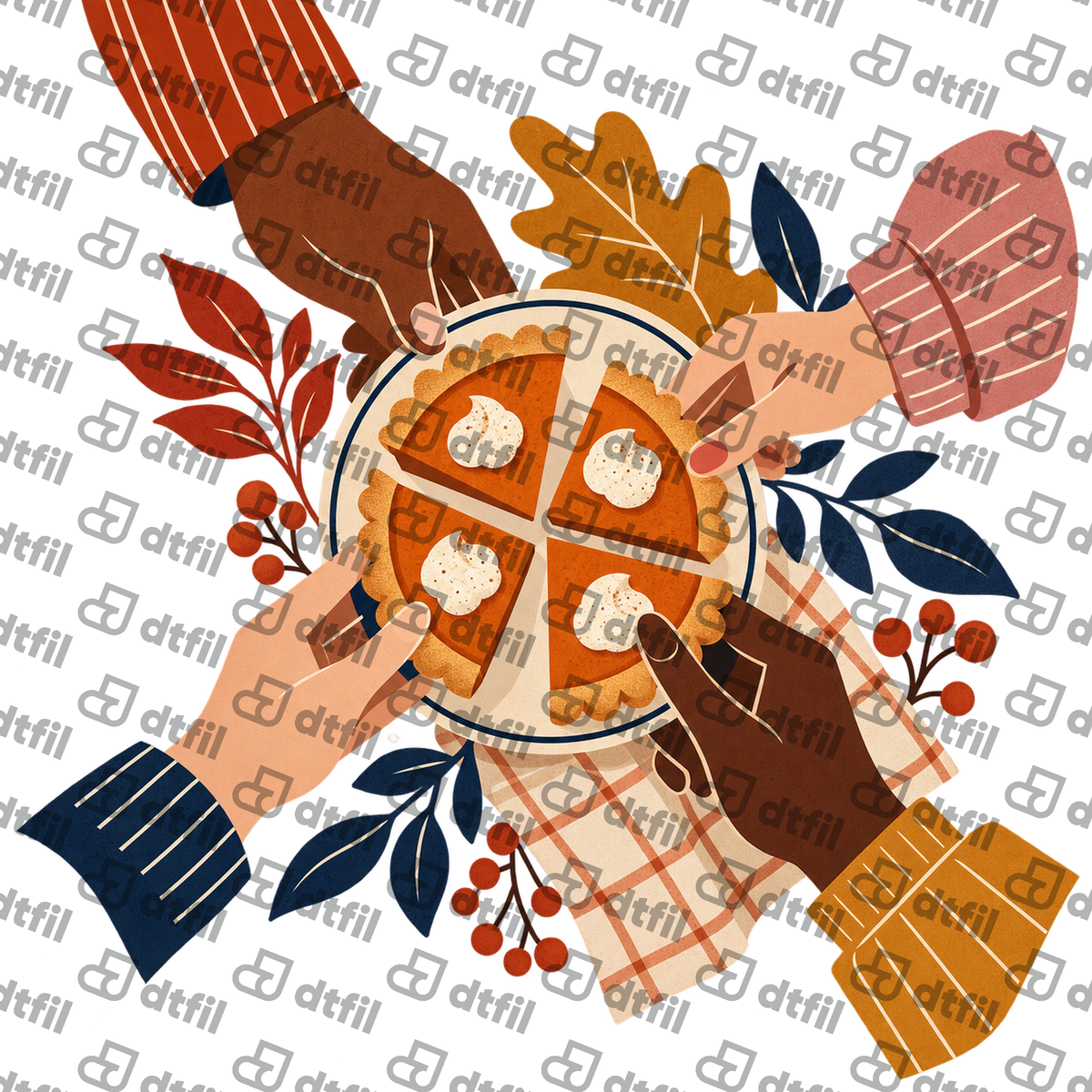 Thanksgiving - Gather Around the Pumpkin Pie