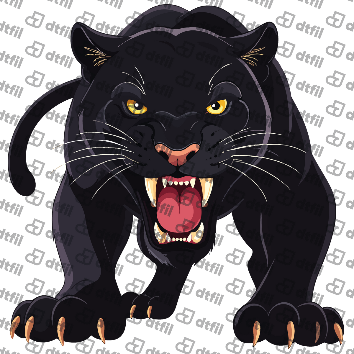 Animals - Pouncing Roar Panther