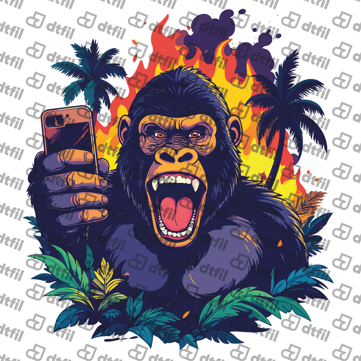 Animals - Roaring Jungle Selfie Gorilla