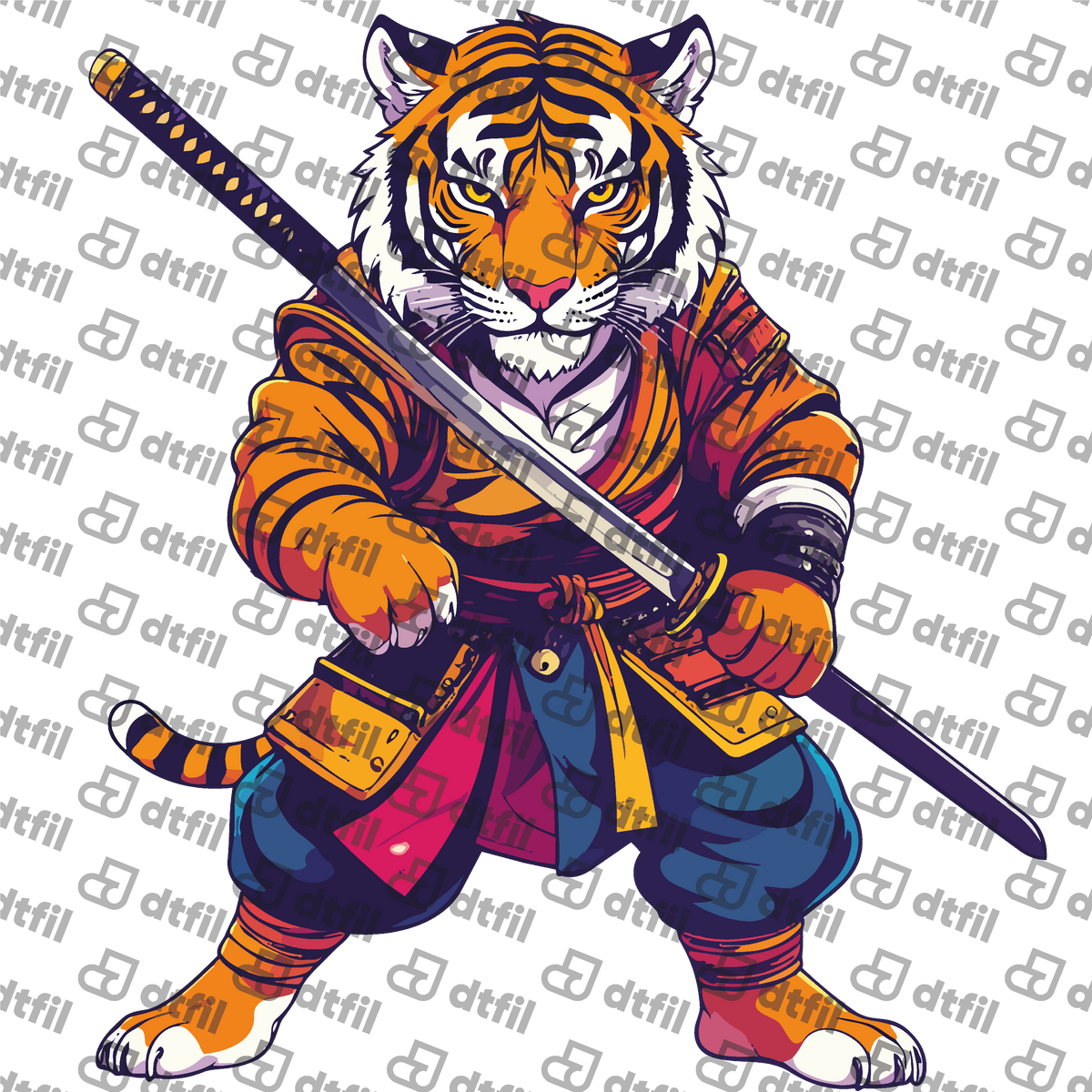 Animals - Fierce Samurai Tiger