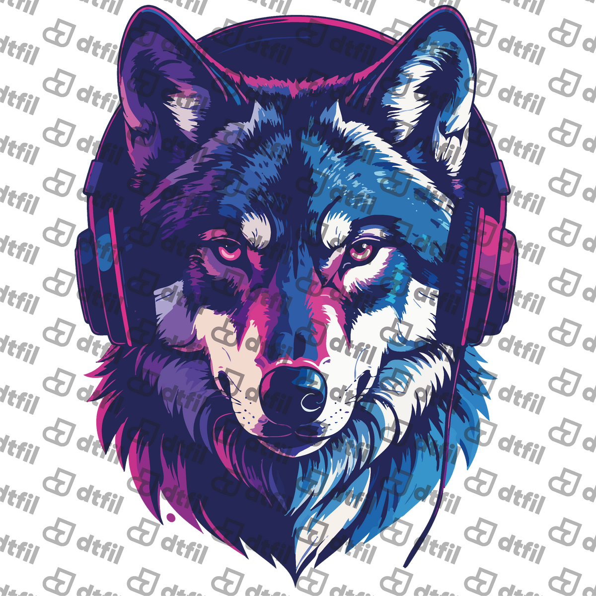 Animals - Neon Beats Synthwave Wolf