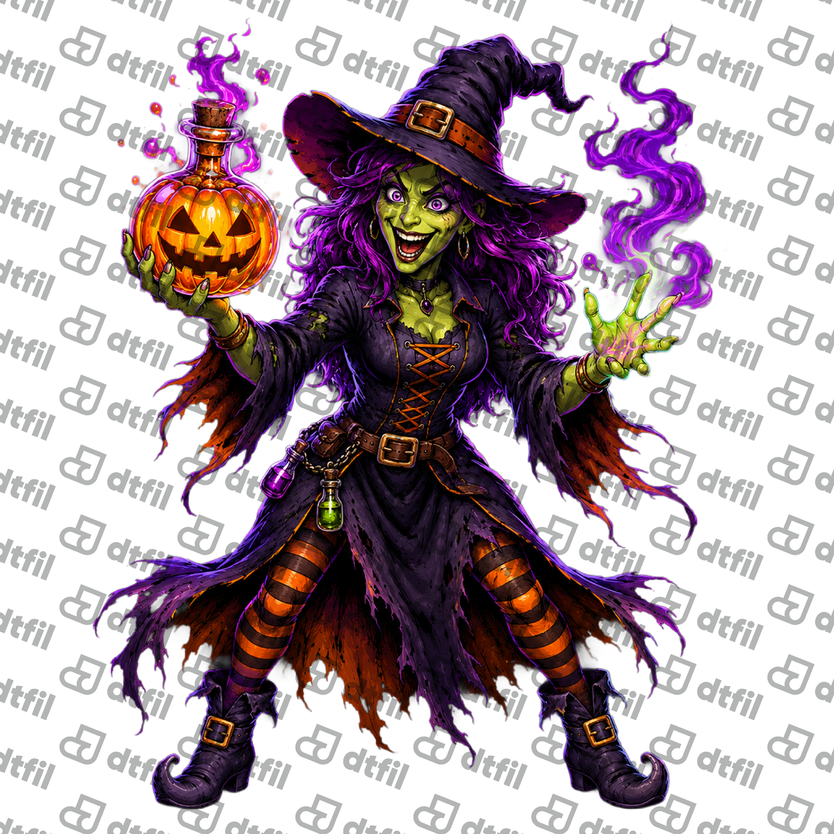 Halloween - Pumpkin Potion Witch