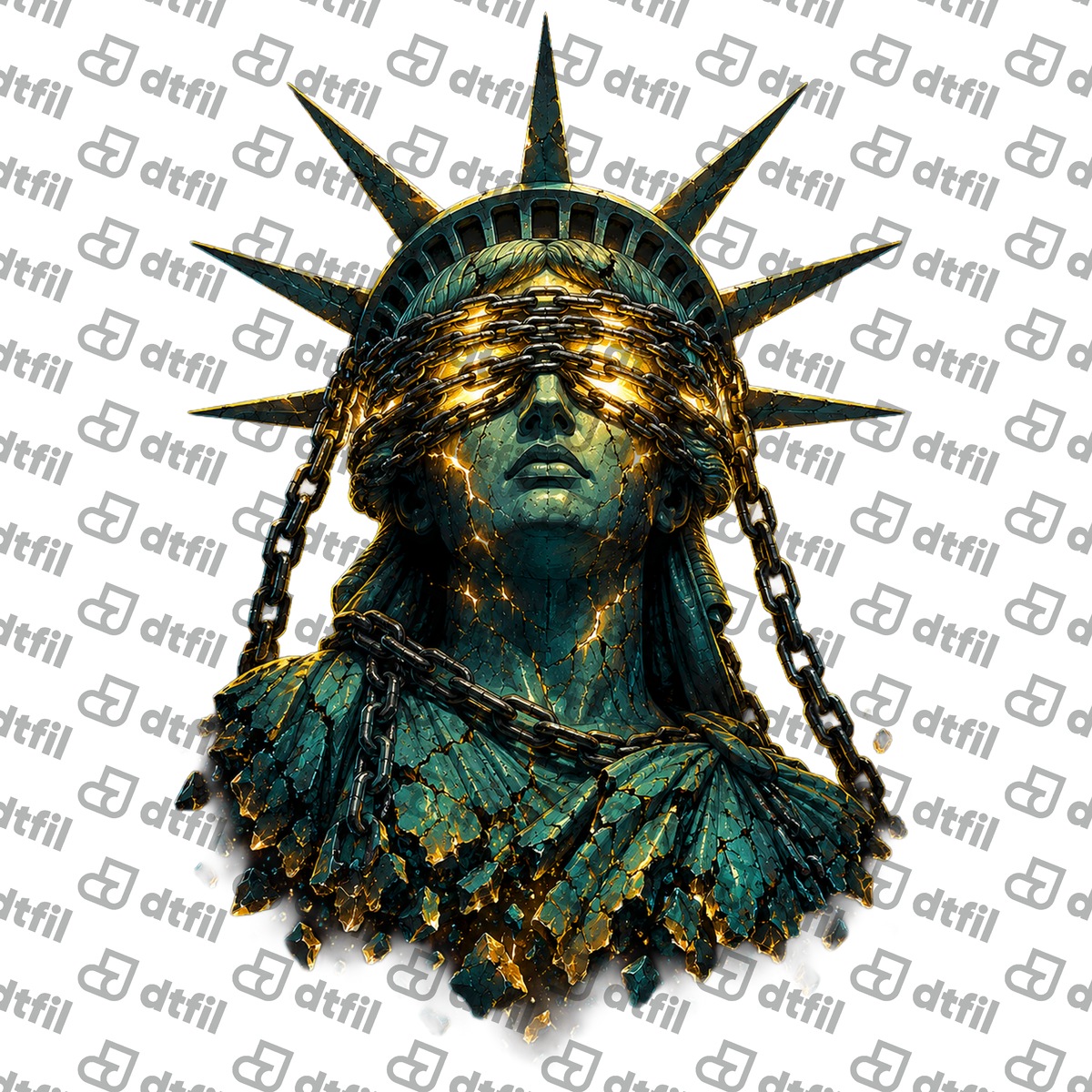 Art - Blindfolded Liberty