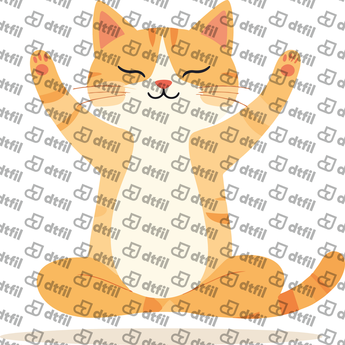 Animals - Zen Stretch Cat