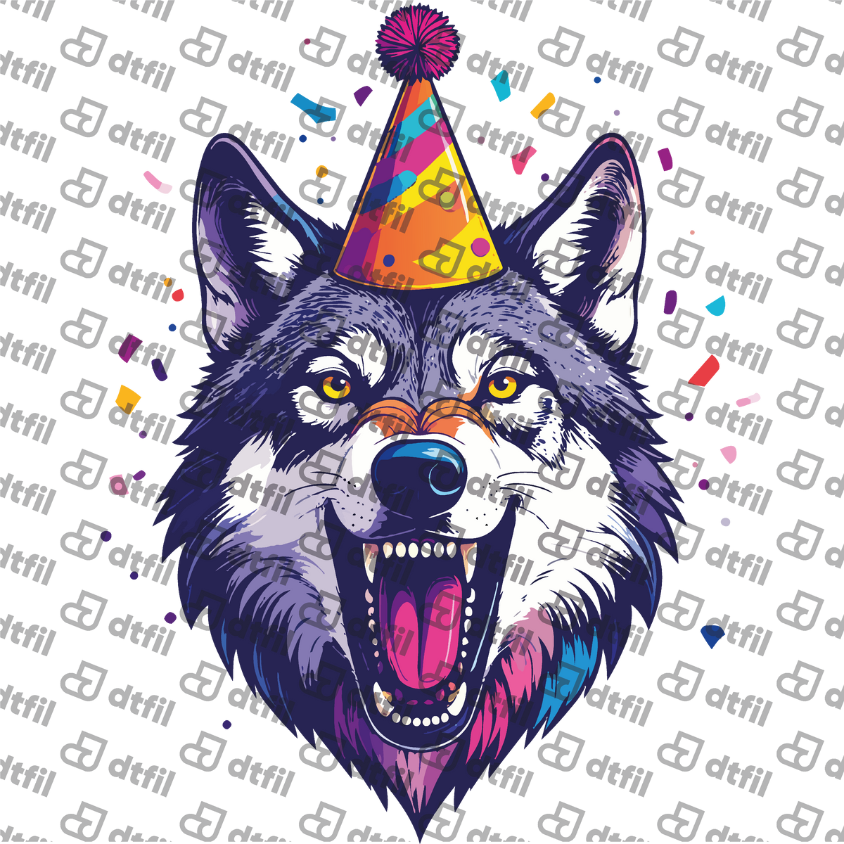 Animals - Party Animal Wolf