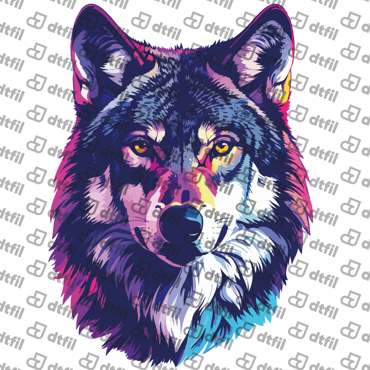 Animals - Vibrant Pop Art Wolf