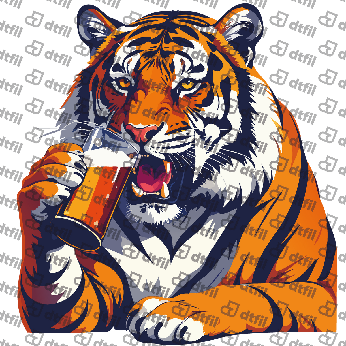 Animals - Thirsty Tiger Beer Chug