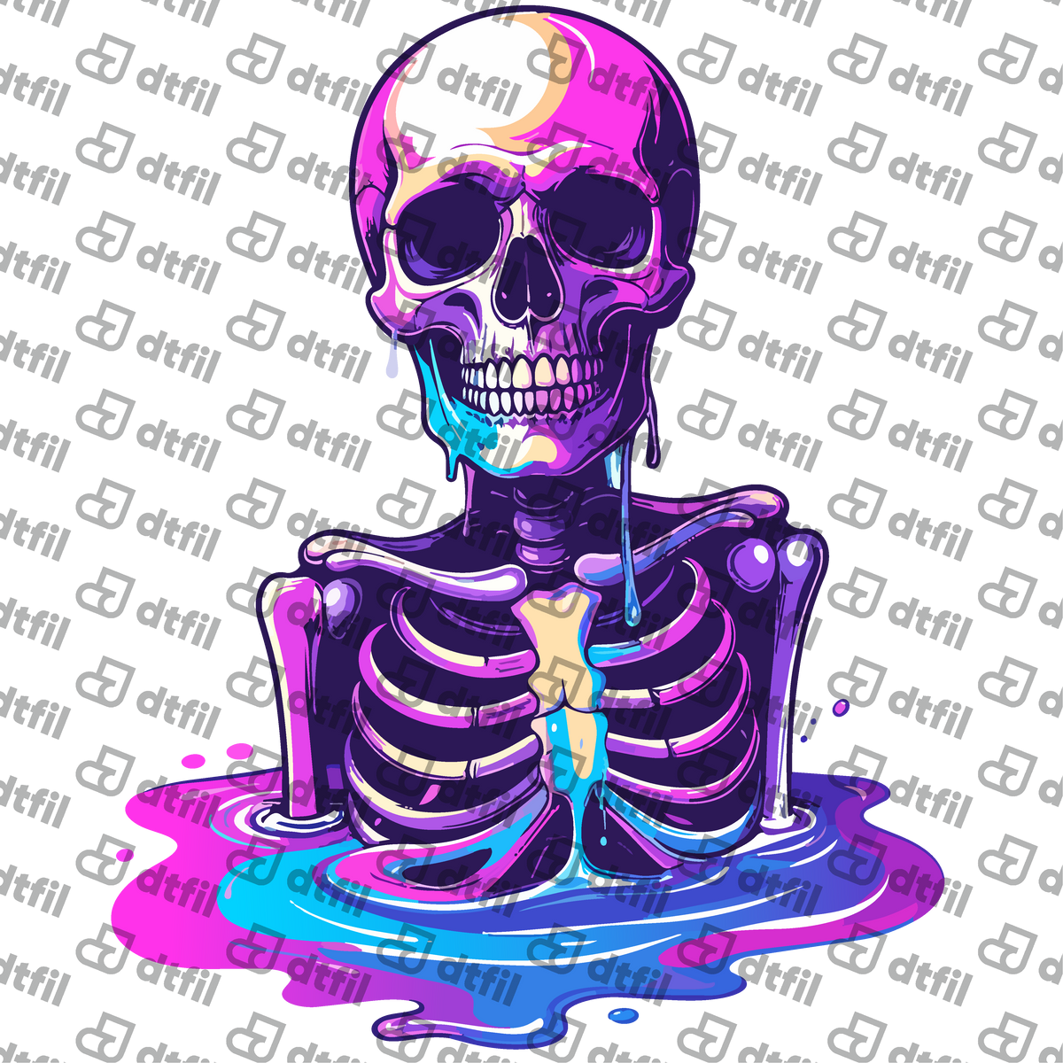 Warriors & Legends - Neon Melt Skeleton