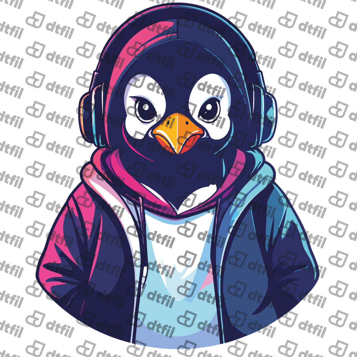 Animals - Cyber Hoodie Penguin