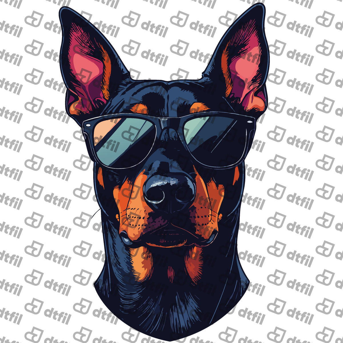Animals - Retro Shades Boss Doberman