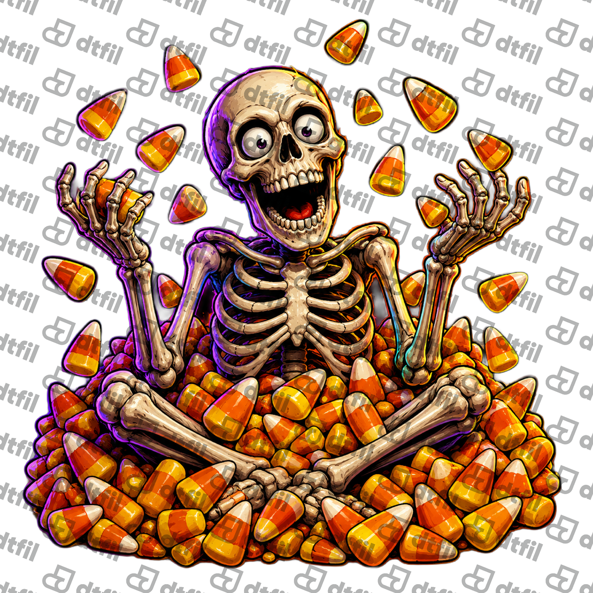 Halloween - Candy Corn Skeleton