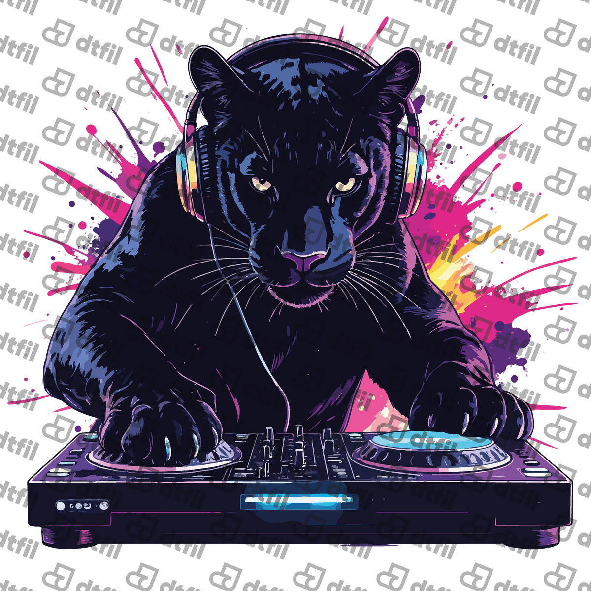 Animals - Neon DJ Black Panther