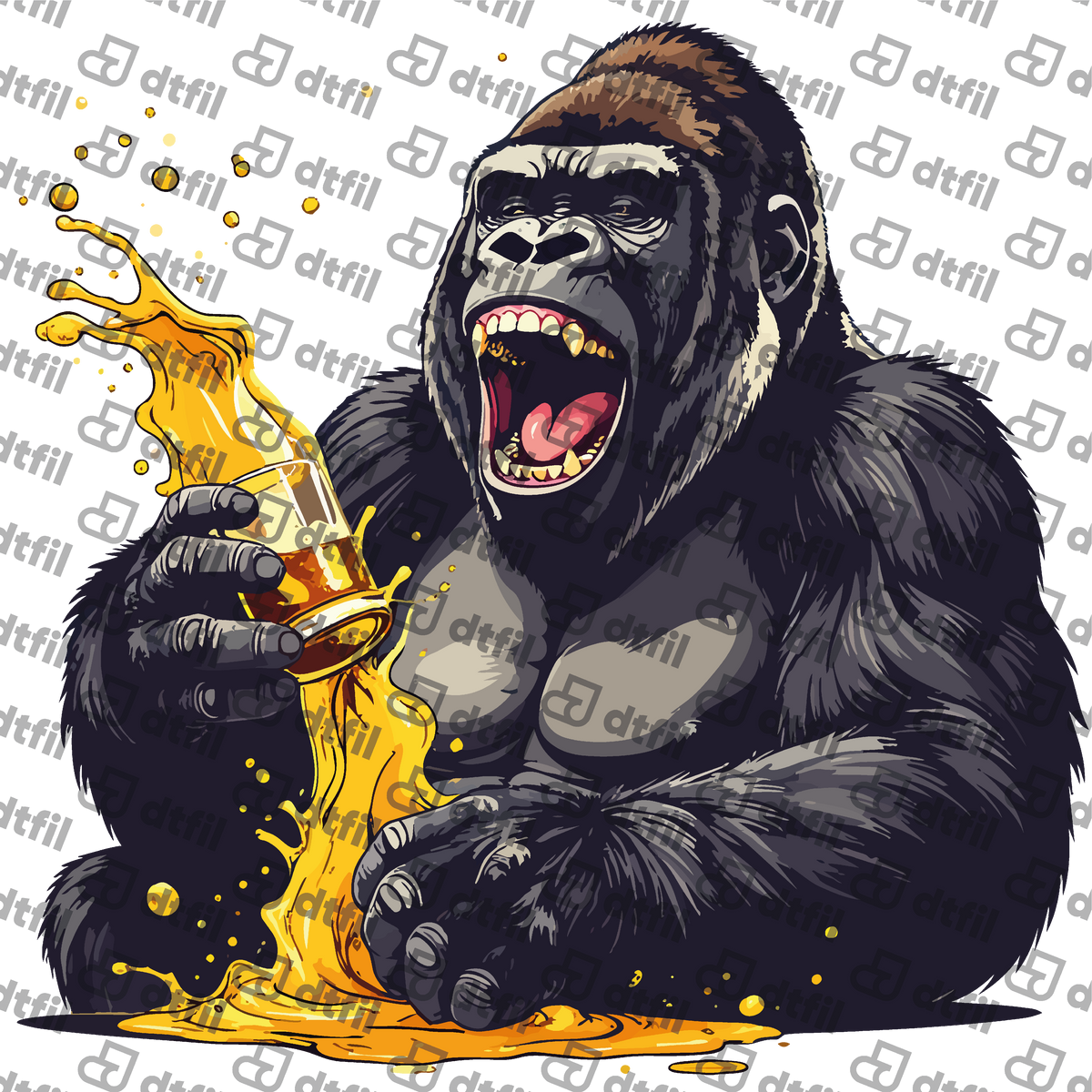 Animals - Wild Gorilla Splash