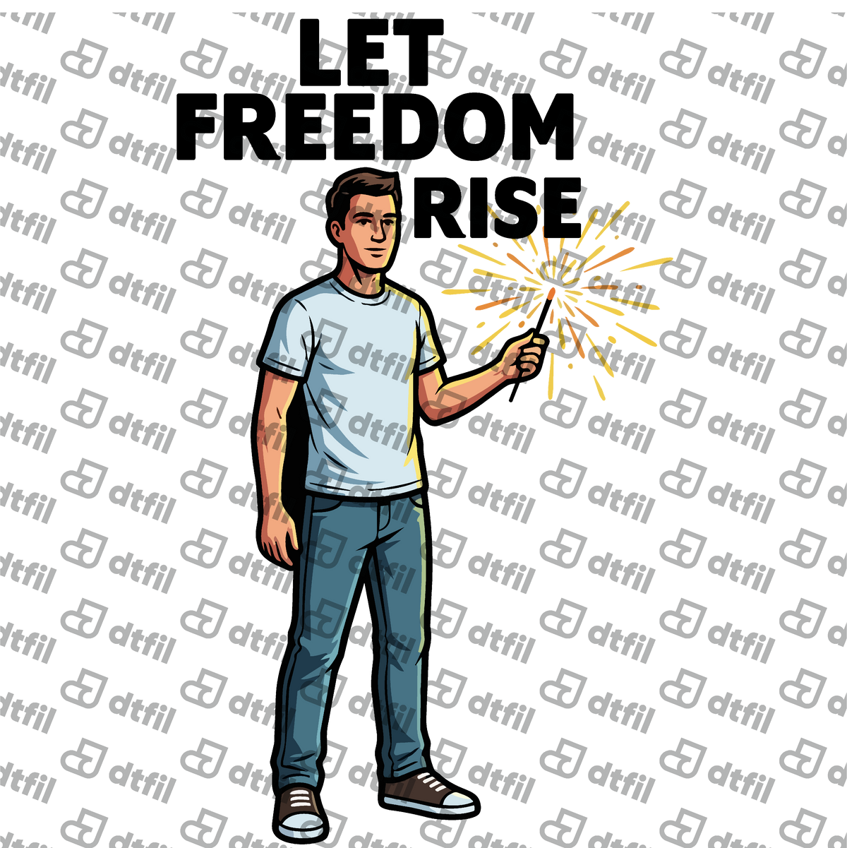 4th of July - Let Freedom Rise Sparkler