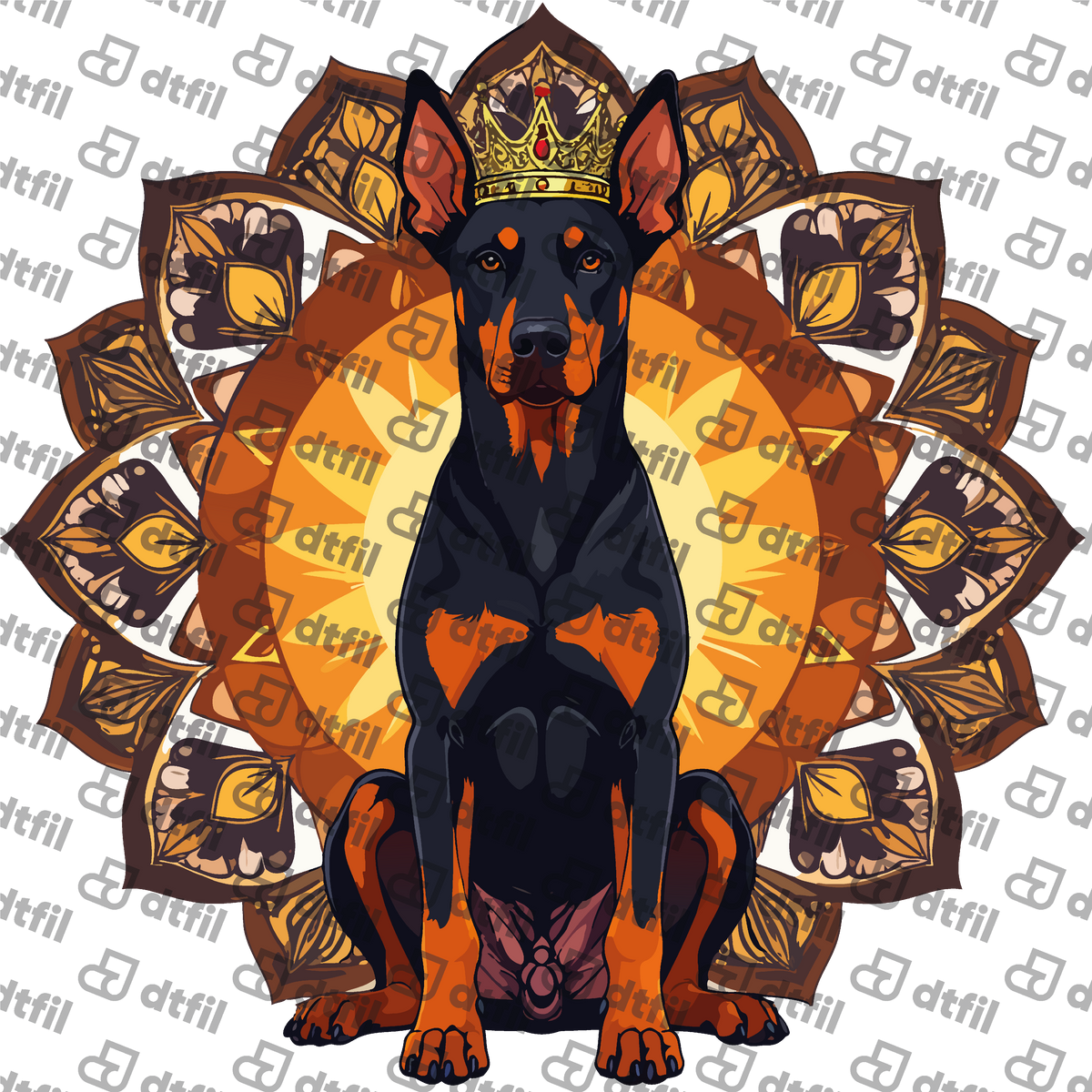 Animals - Majestic Mandala Doberman