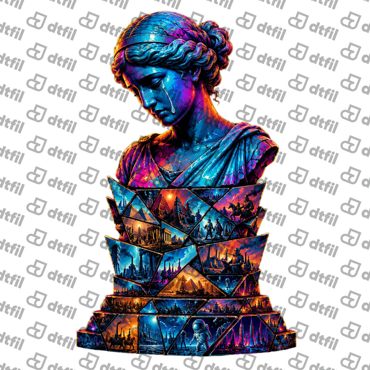 Art - Echoes of Civilization Mosaic Bust
