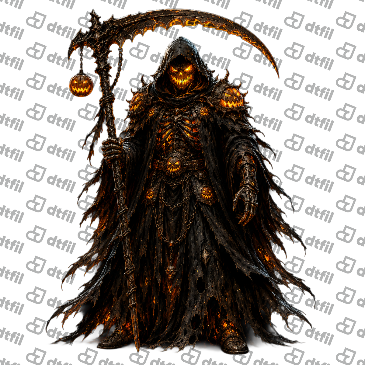 Halloween - Pumpkin Scythe Reaper