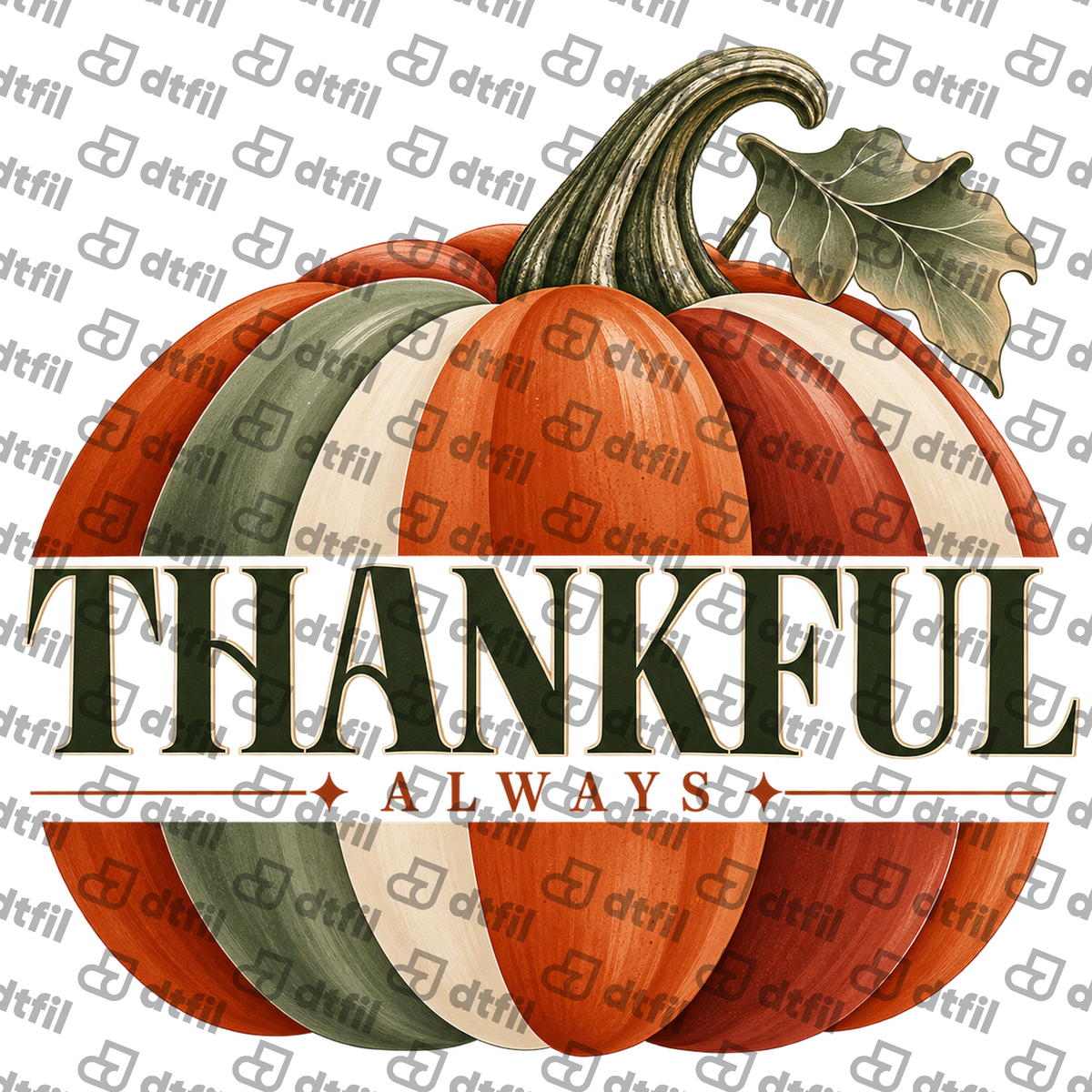 Thanksgiving - Thankful Always Pumpkin