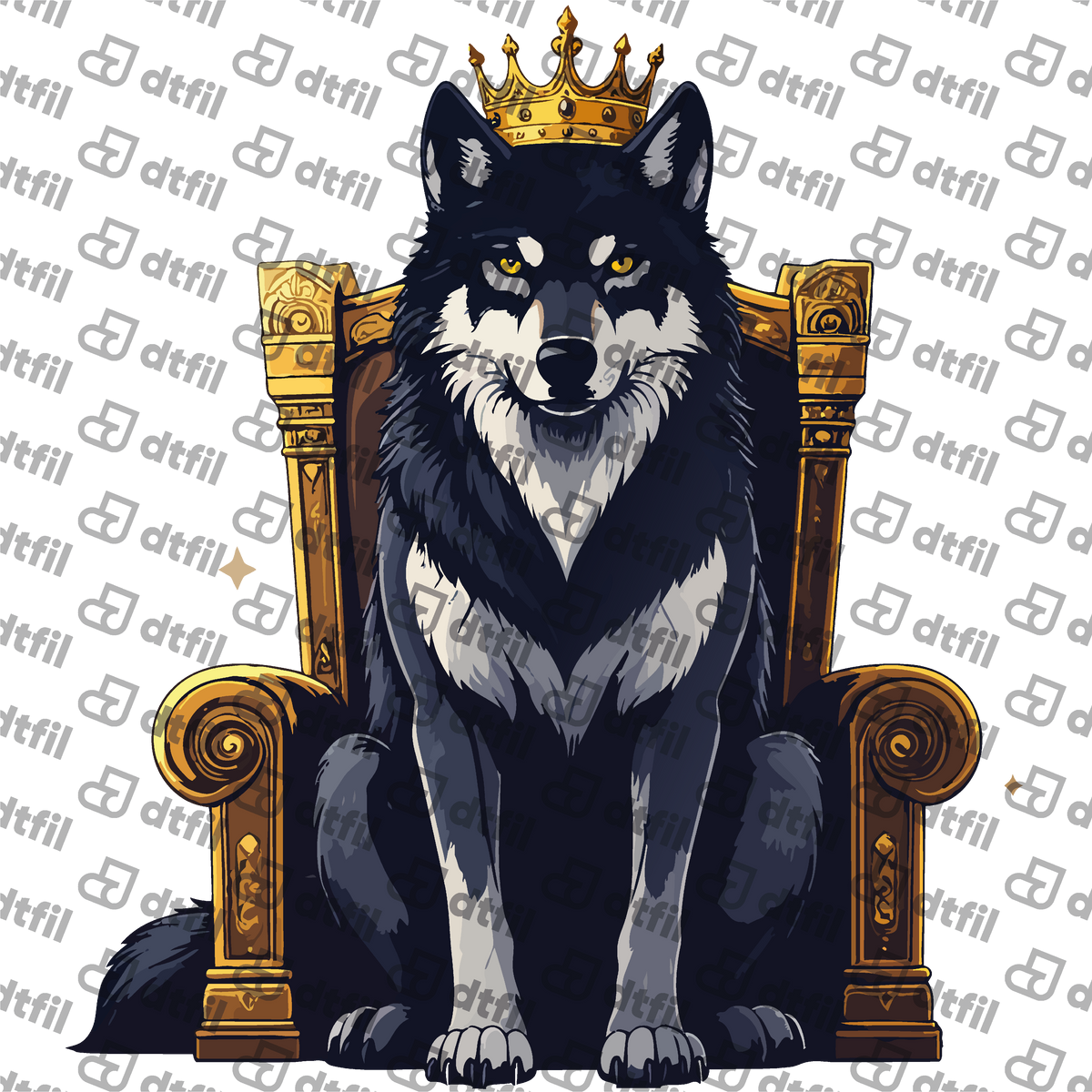 Animals - Crowned Wolf King