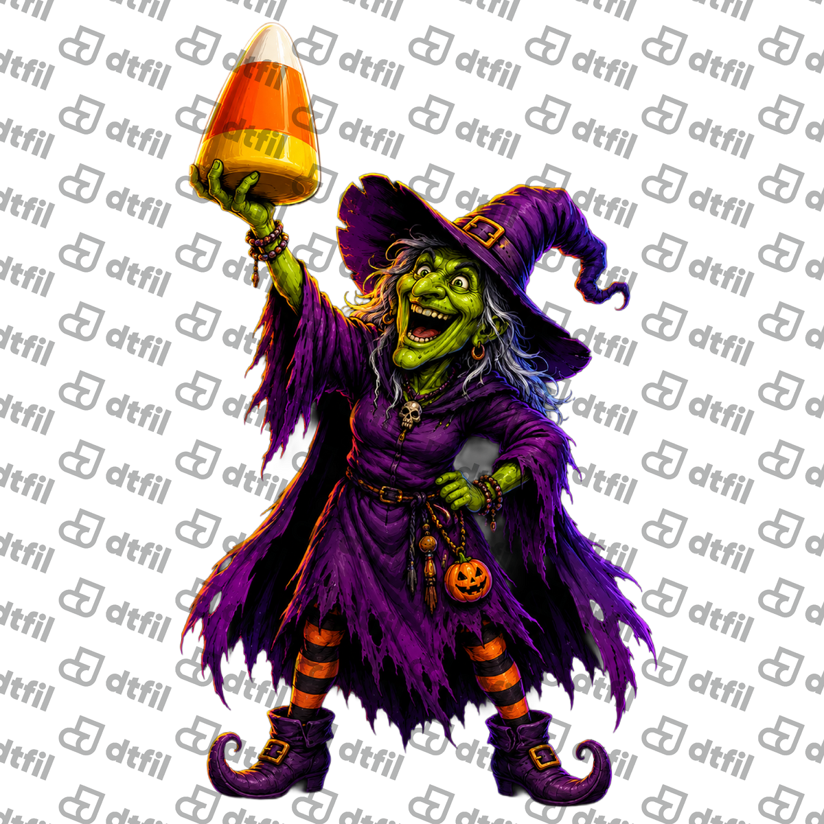 Halloween - Wicked Candy Corn Witch