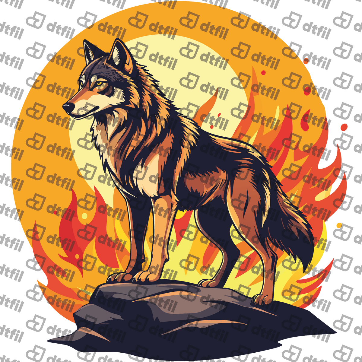 Animals - Blazing Sun Wolf