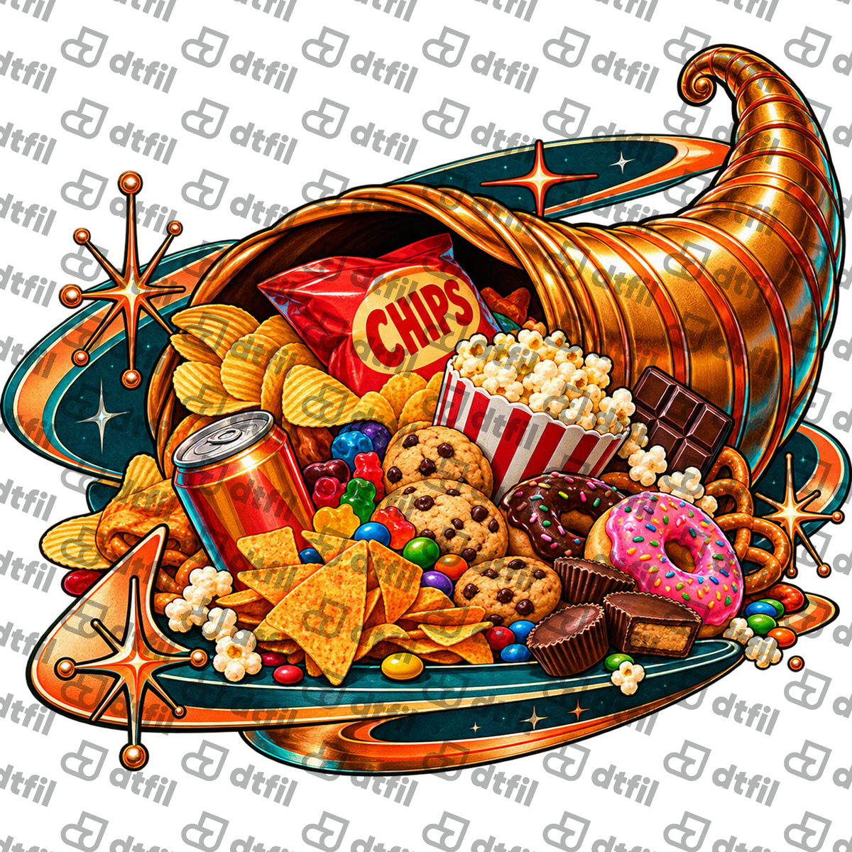 Thanksgiving - The Golden Cornucopia of Snacks
