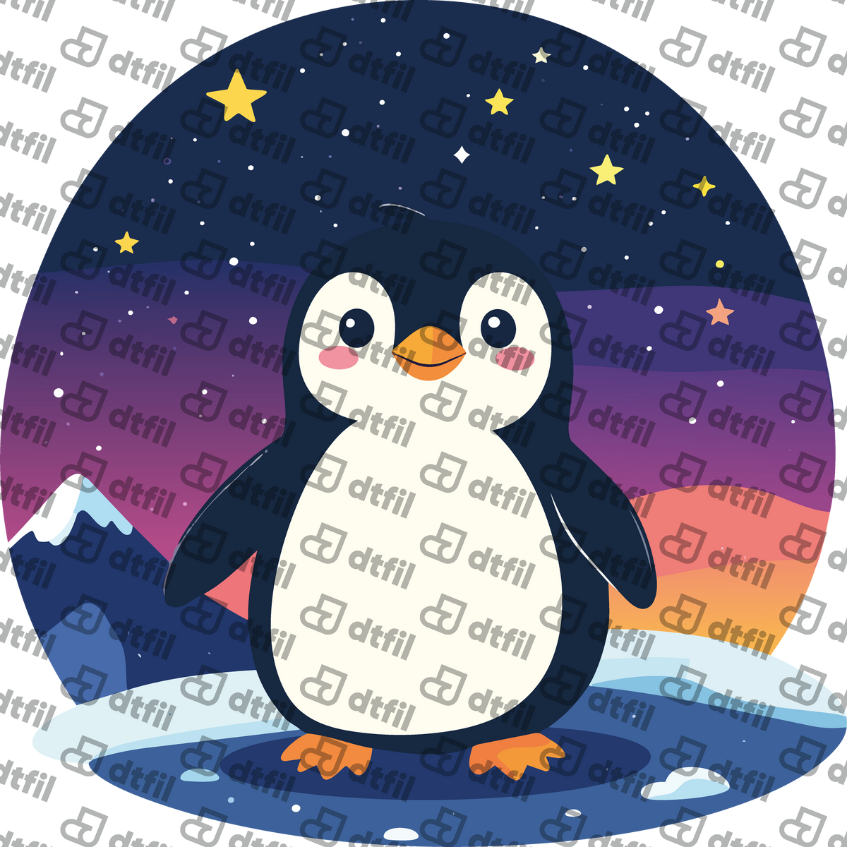 Animals - Dreamy Starry Penguin